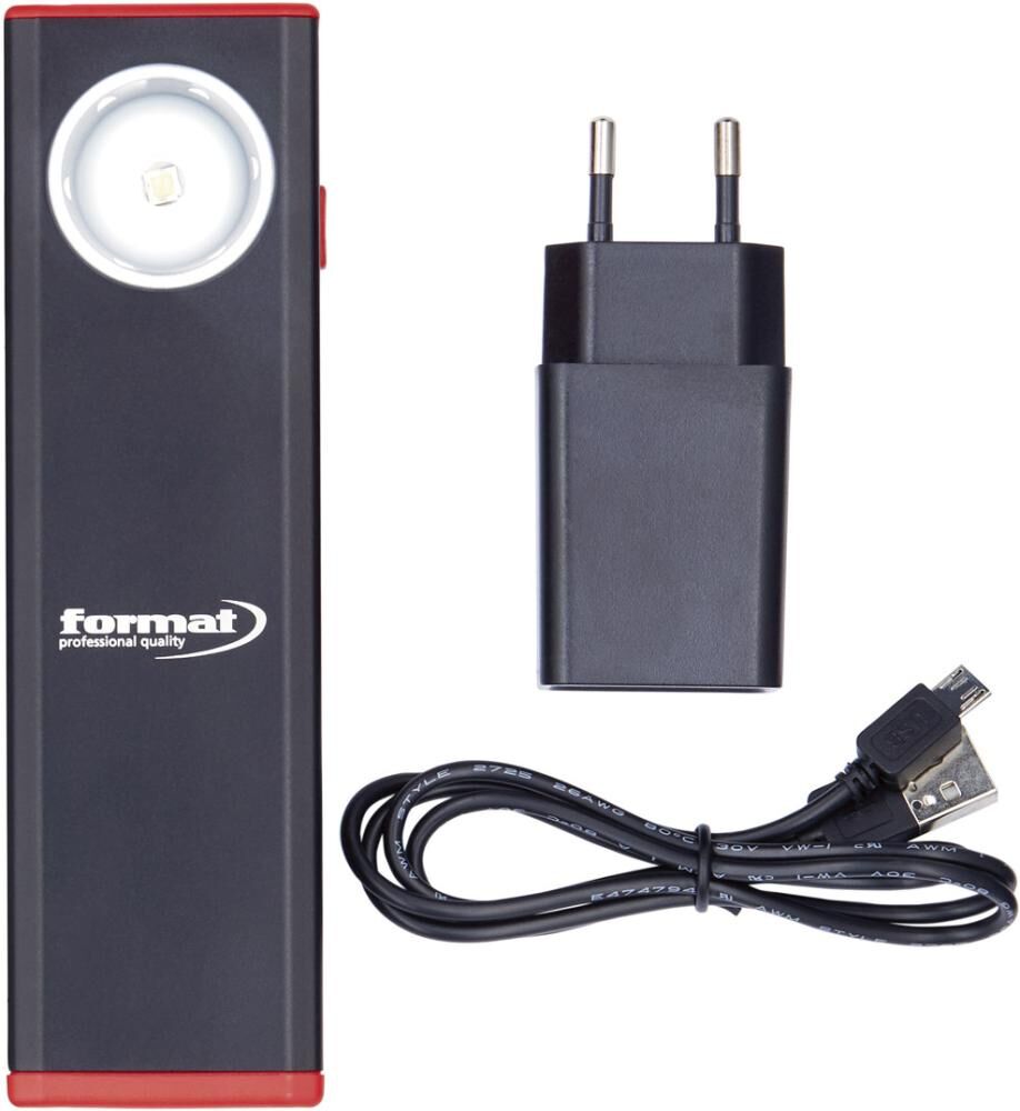 FORMAT LED Akku-Handleuchte Alu 380Lumen