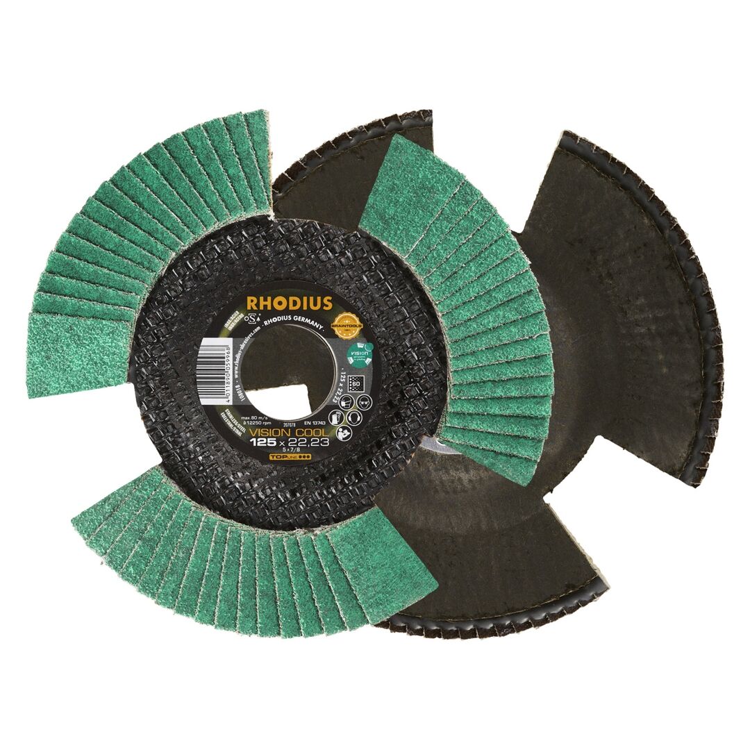 RHODIUS Lamellenschleifscheibe VISION 125mm K60