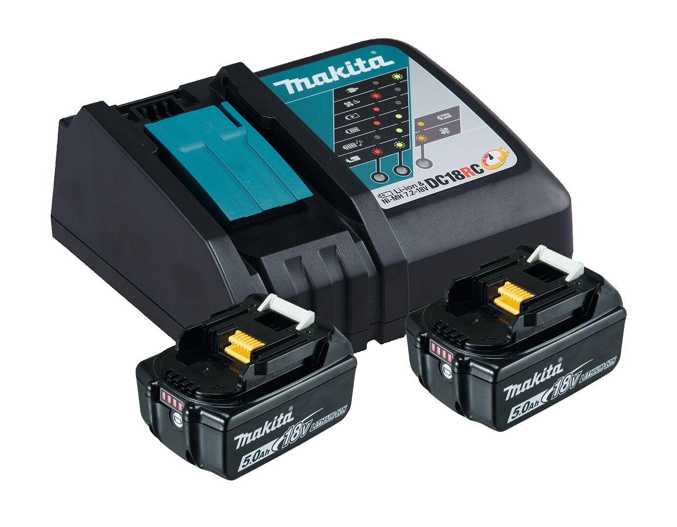 MAKITA Power Source Kit 2xAkku 18,0V/5Ah DC18RC