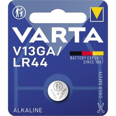 VARTA Knopfzelle LR44 1,5V 125mAh Alkali-Mangan 04276101401