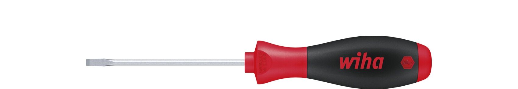 WIHA Elektriker-Schraubendreher Schlitz 4,0x100mm SoftFinish mit Rundklinge