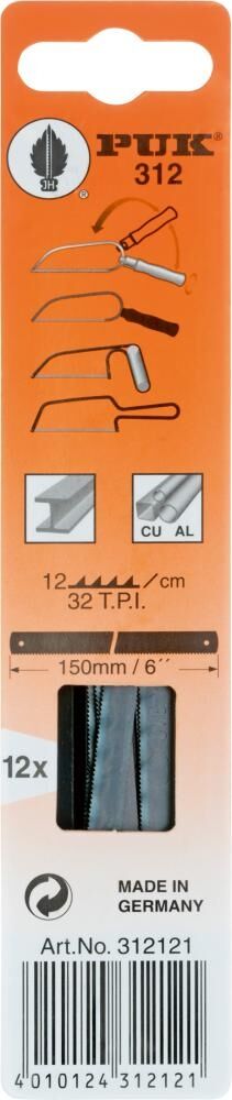 PUK Metallsägeblatt Nr. 312 150mm