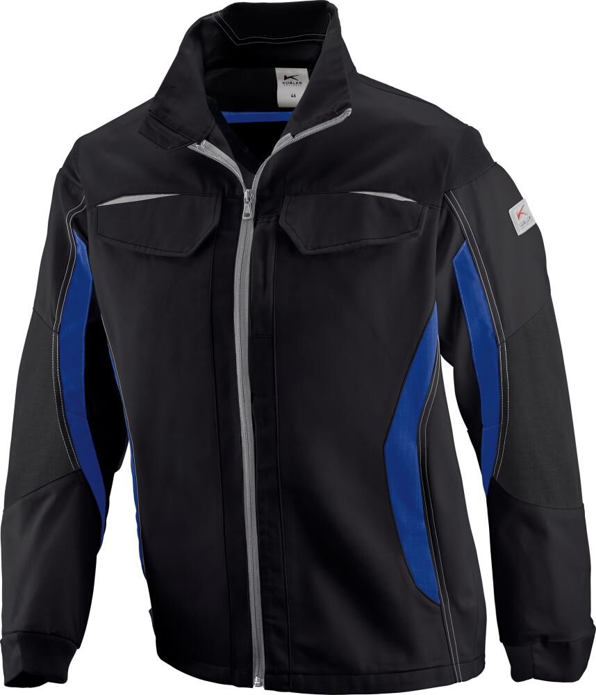 KÜBLER Jacke Arbeitsjacke PULSSCHLAG Gr. 52 schwarz/kornblau