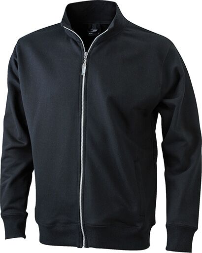 JAMES & NICHOLSON Sweatjacke black Gr. M