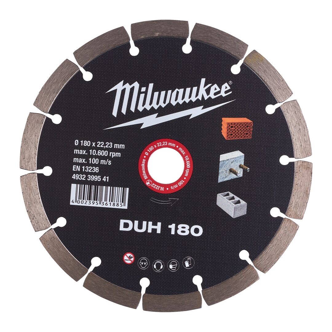 MILWAUKEE Diamanttrennscheibe DUH 180mm für harte Materialien