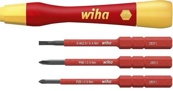 WIHA Feinschraubendreher Set VDE 4-teilig slimVario