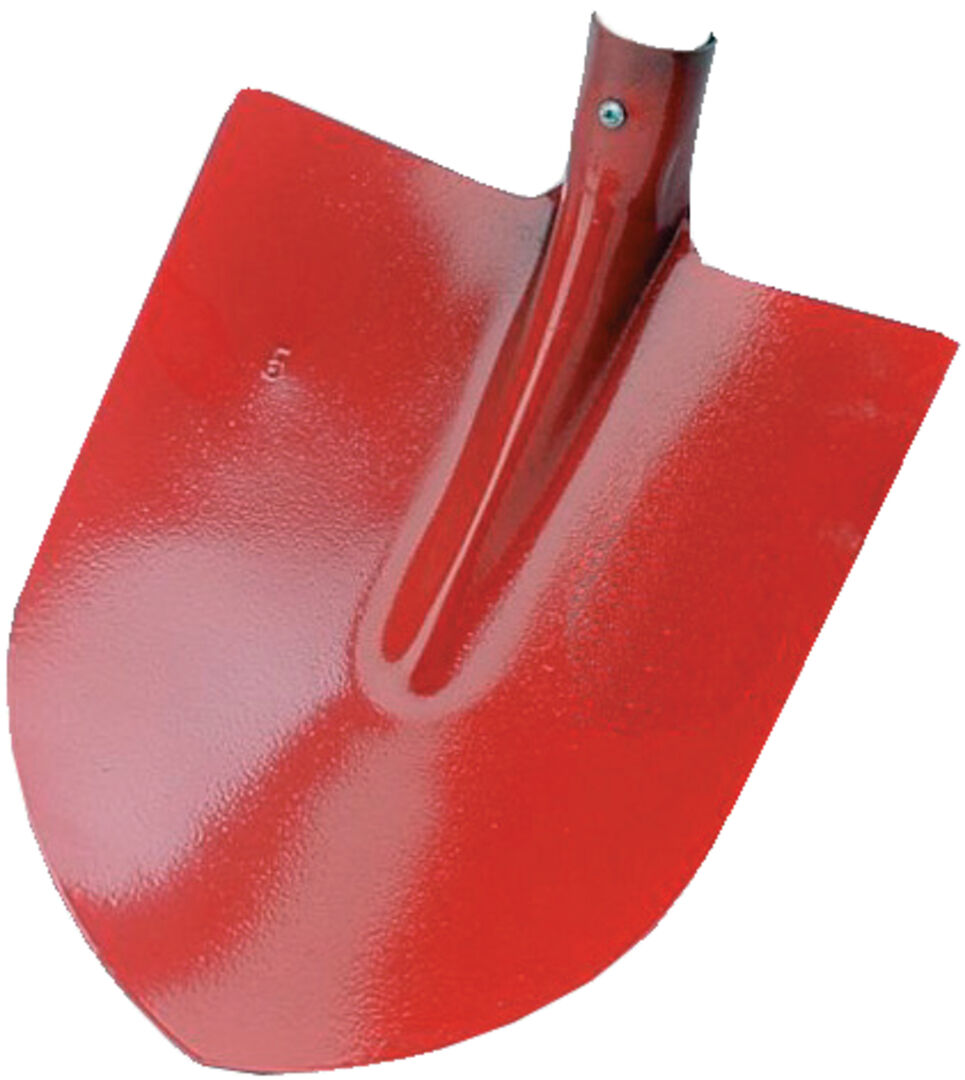 FORMAT Frankfurter Schaufel IMPORT gehärtet ohne Stiel rot pulverbeschichtet