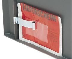 LA-KA-PE Etikettenklammer für Stapeltransportkasten