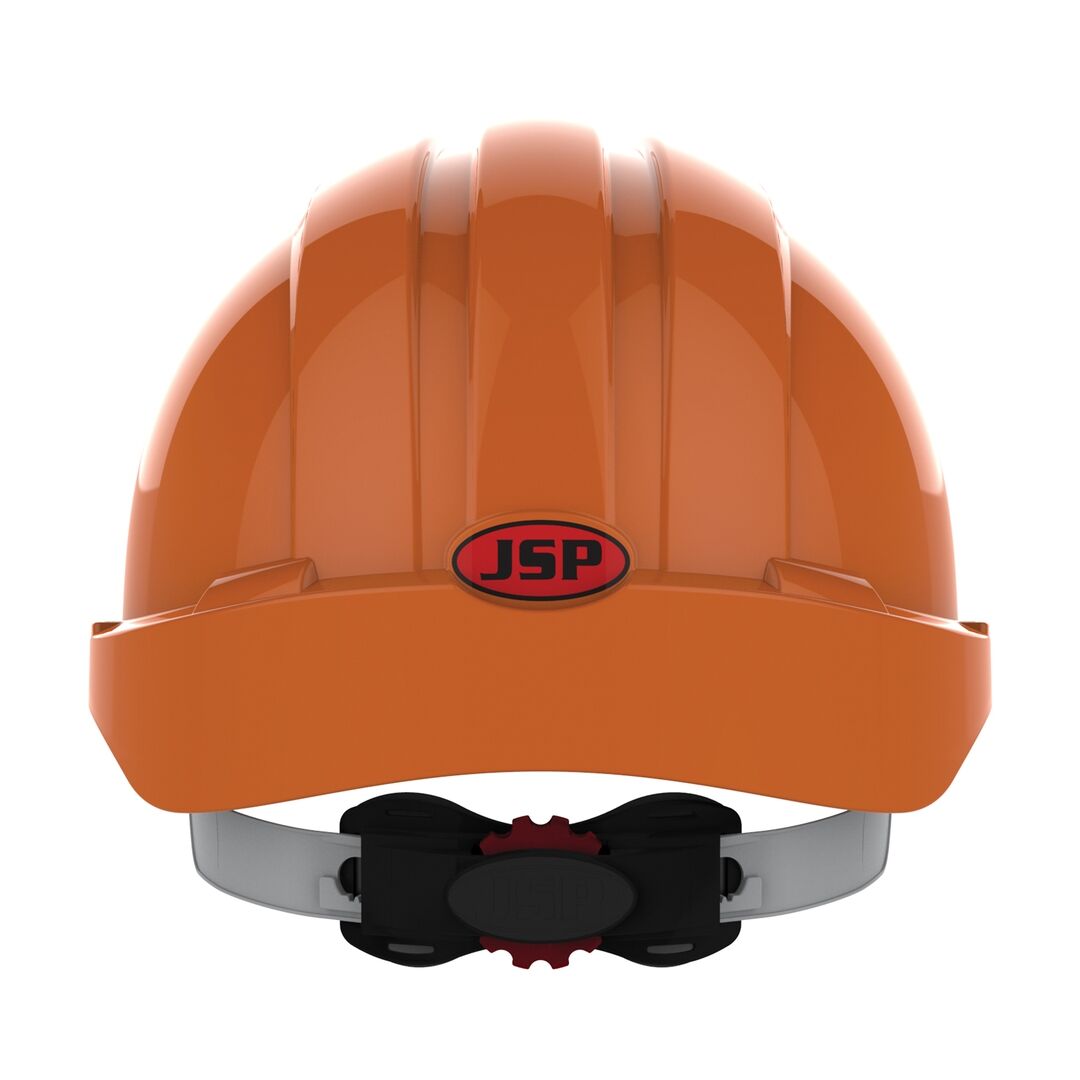 JSP Schutzhelm EVO3 AJF170 belüftet mit Schirm orange