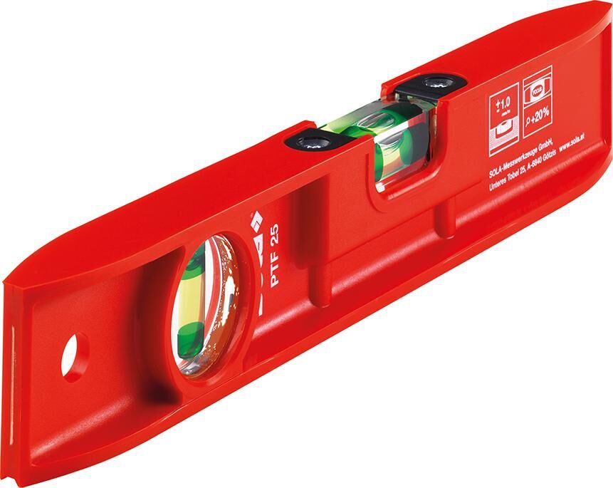 SOLA Torpedo-Wasserwaage 25cm Kunststoff