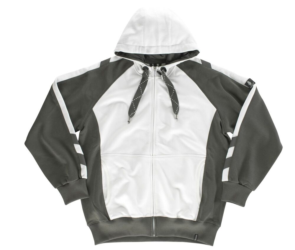 MASCOT Unique Sweat-Shirt Wiesbaden Gr. 3XL weiß/dkl.anthr. Kap. 50566-963