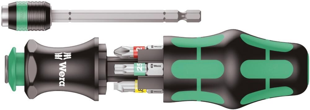 WERA Magazin-Bithalter Kraftform Kompakt 20 mit Tasche 7-teilig