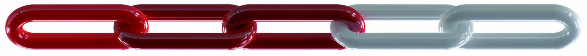 FS-HEBETECHNIK Kunststoffkette PE rot/weiß im Bund a 25m