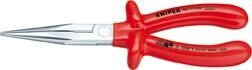 KNIPEX Flachrundzange mit Schneide 200mm tauchisoliert VDE verchromt 26 17 200