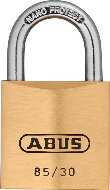 ABUS Vorhangschl. Messing 85/30 gl.-0409