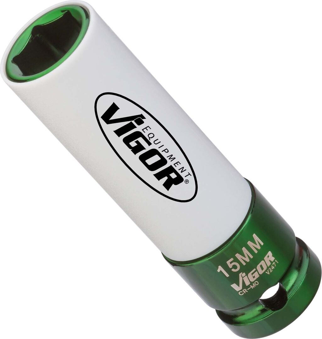 VIGOR Steckschlüsseleinsatz Schlagschraubereinsatz 1/2" 15mm