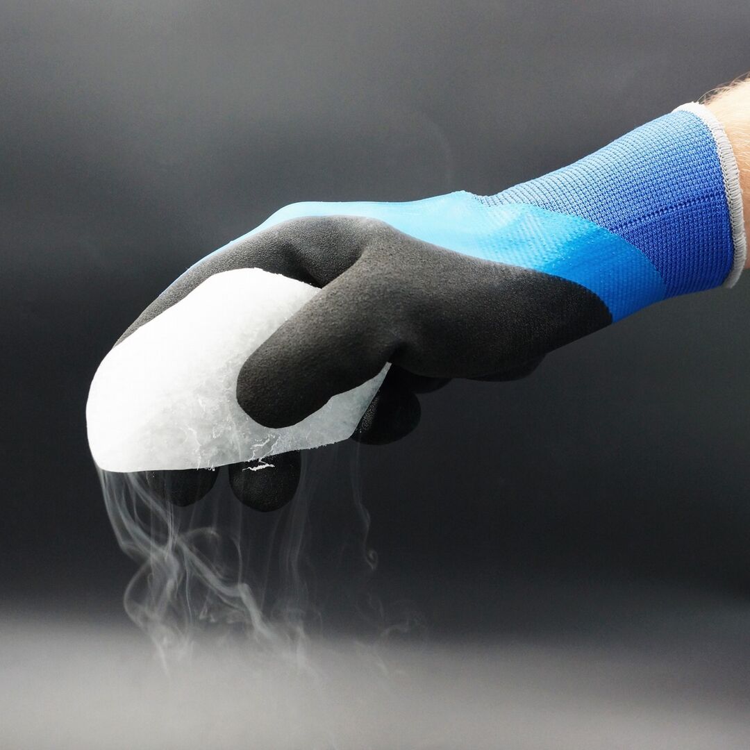 PRO FIT Kälteschutzhandschuh AbsolutCool Latex blau/schwarz Gr. 10