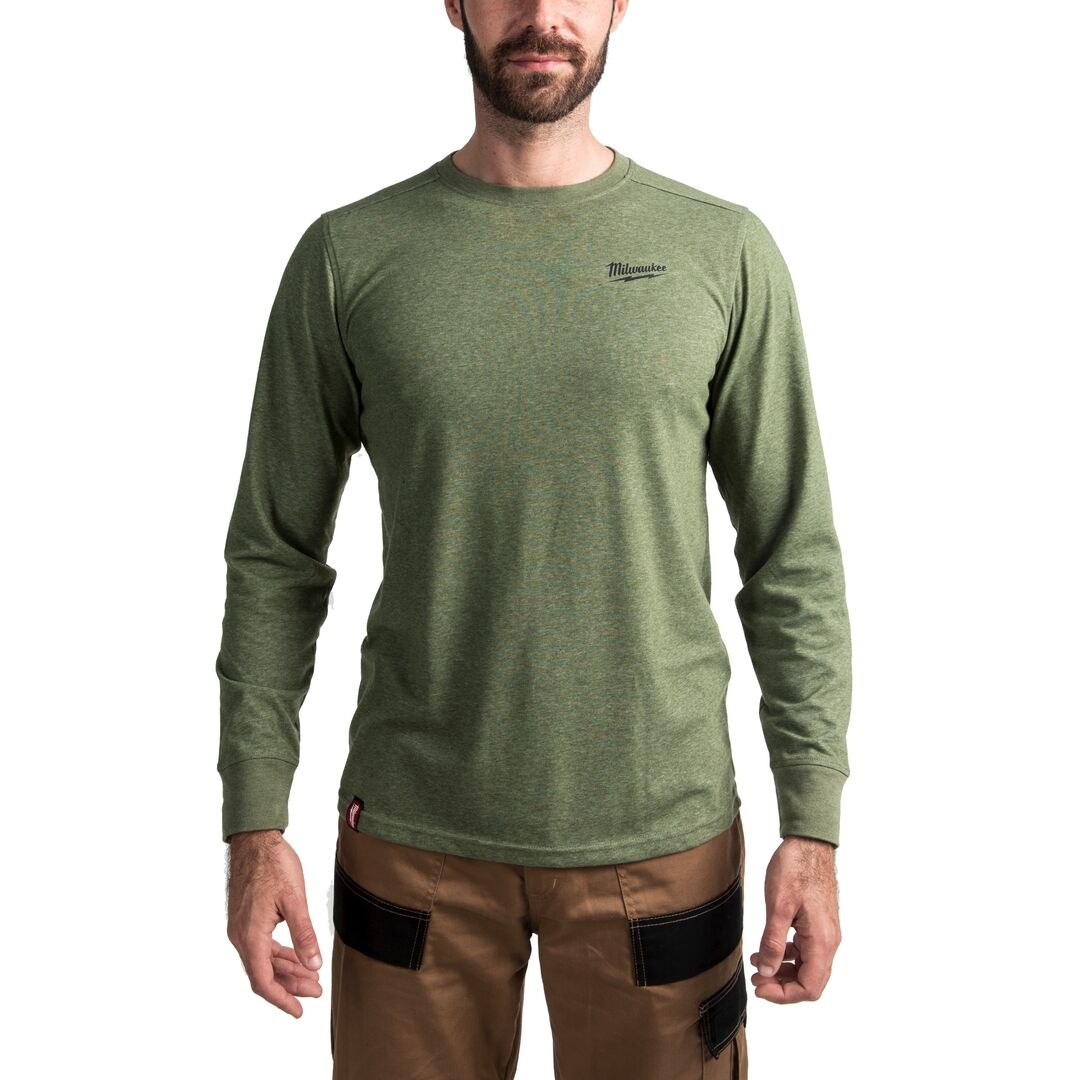 MILWAUKEE Hybrid Langarmshirt HTLSBL grün Gr. XXL