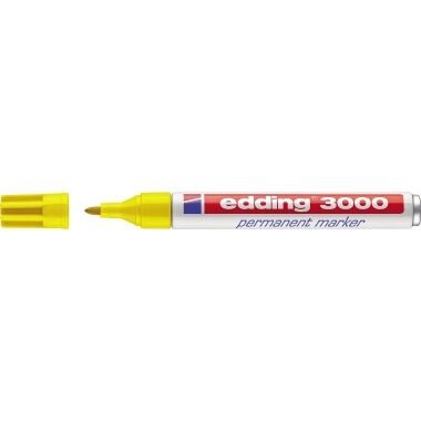 EDDING Permanentmarker 3000 Rundspitze 1,5-3mm gelb