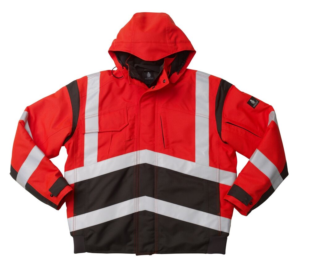 MASCOT Pilotjacke CAMINA Safe Young Gr. S rot/dunkelanthrazit