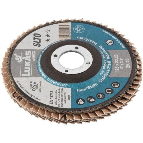 LUKAS Schleifmopteller SLTR 125mm K80 ZK schräg