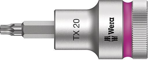 WERA Schraubendrehereinsatz 1/2" T20x60mm Haltefunktion