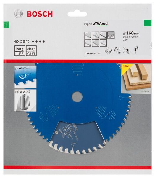 BOSCH Kreissägeblatt HW Expert 160x20x2,6 48T