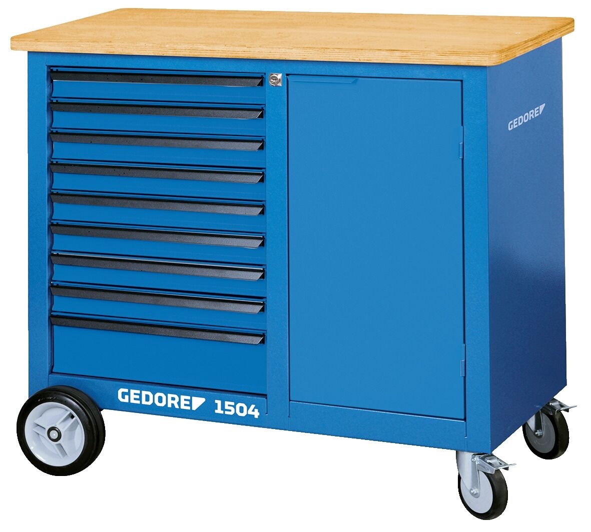 GEDORE Rollwerkbank mit 9 Schubladen 1504 0810, 1814923