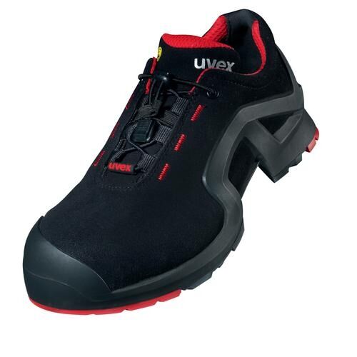 UVEX Sicherheitsschuhe x-tended Gr. 38 W11 S3L ESD SR schwarz/rot 8516.2