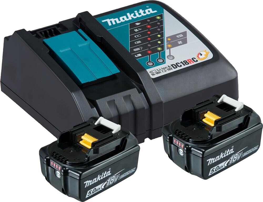 MAKITA Power Source Kit 2xAkku 18,0V/5Ah DC18RC