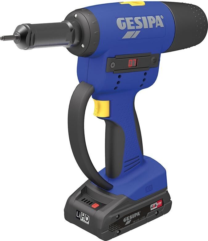 GESIPA Akku-Blindnietmuttergerät FireBird Pro Gold L-BOXX 1x18V Akku 2,0Ah