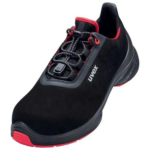 UVEX 1 G2 Sicherheits-Halbschuh Gr. 45 W11 S2 ESD SR schwarz/rot 6849.8