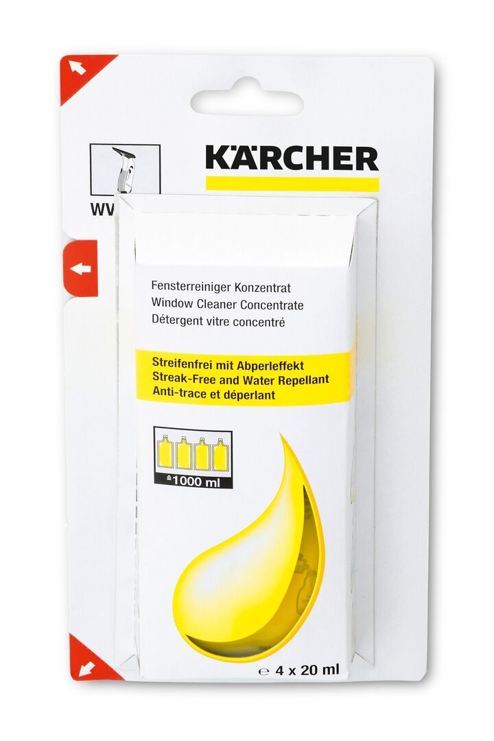 KÄRCHER Reinigungsmittel RM 503 Fensterreiniger-Konzen. 4x20ml