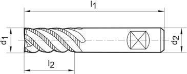 FORMAT Schruppfräser 9,0mm DIN6527L VHM TiALN HB Z4 HR