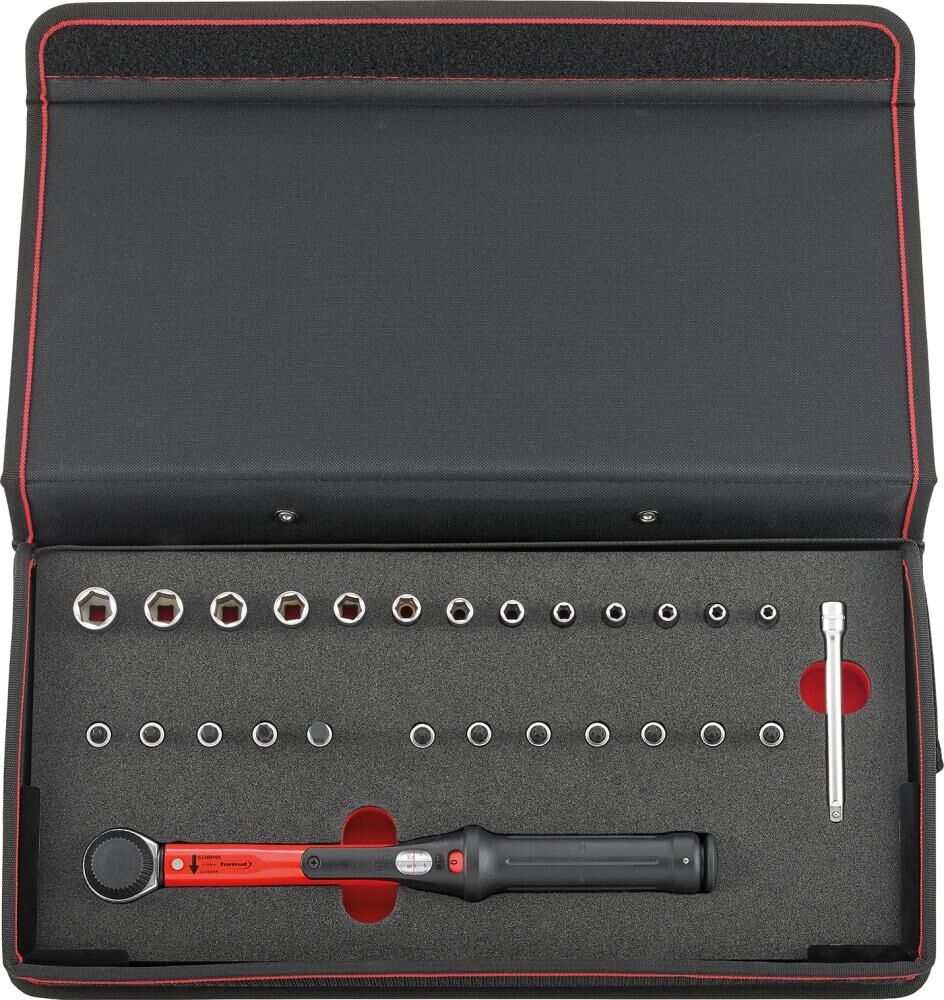 FORMAT Drehmomentschlüssel Set 1/4" 5-25Nm in Mappe