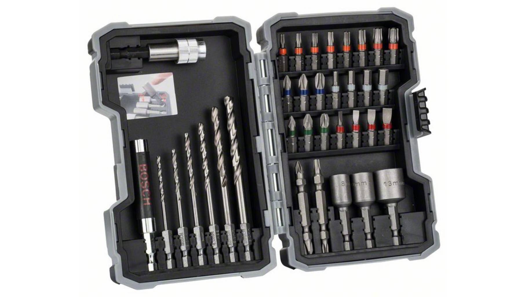 BOSCH Bohrerset & Bit Set HSS-G Extra Hart 35-teilig