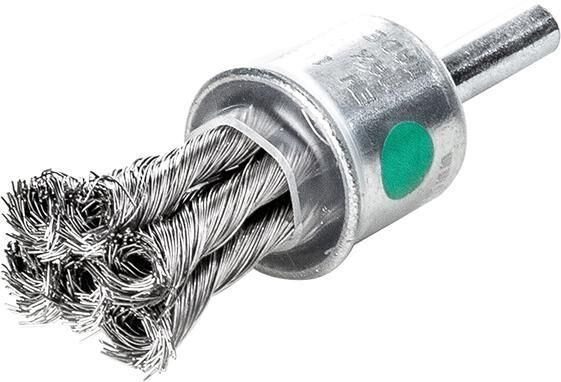 LESSMANN Pinselbürste Edelstahl gezopft 22x28/72x0,35mm