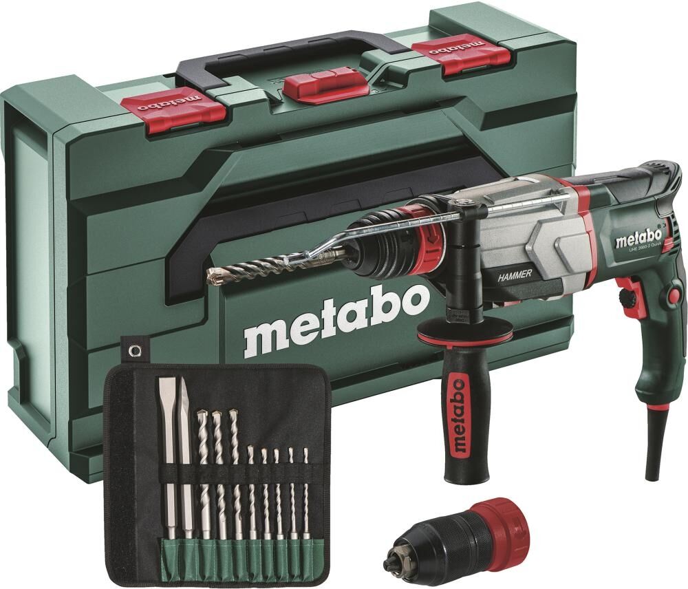 METABO Multihammer UHE 2660-2 Quick Set 800 Watt mit Zubehör im Koffer
