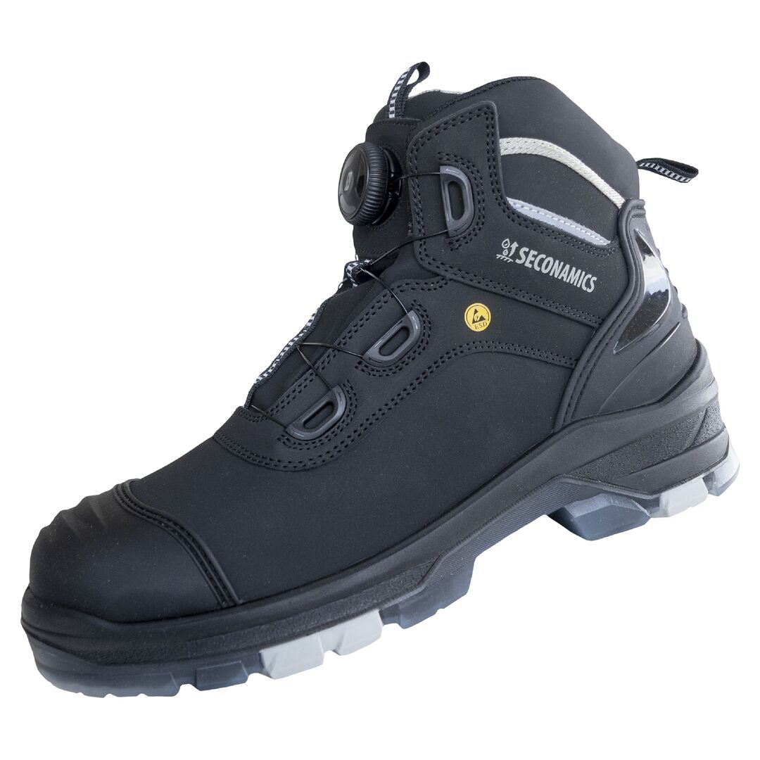 NITRAS Sicherheitsstiefel ULTIMATE STEP MID S7s Gr. 42 W11 ESD SR schwarz 7220
