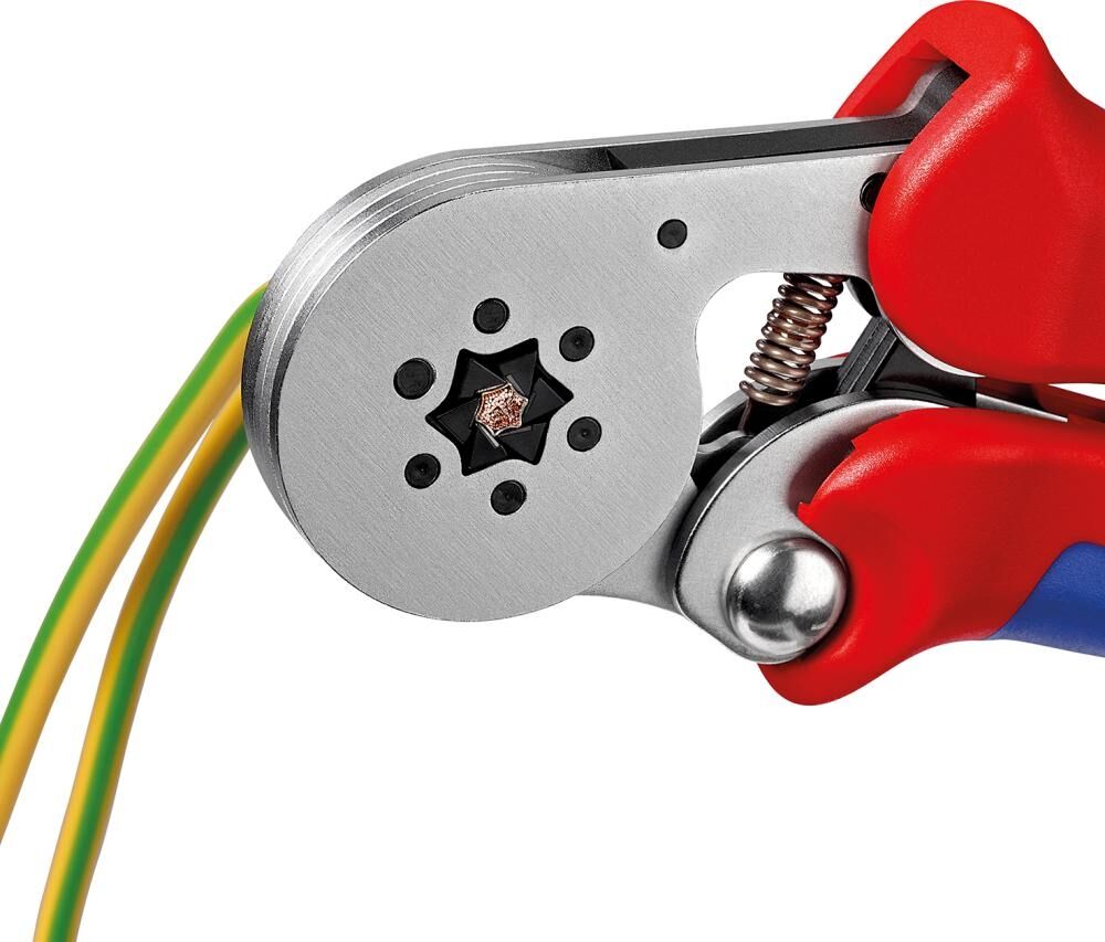KNIPEX Selbsteinstellende Crimpzange 180mm für Aderendhülsen verchromt 97 55 14