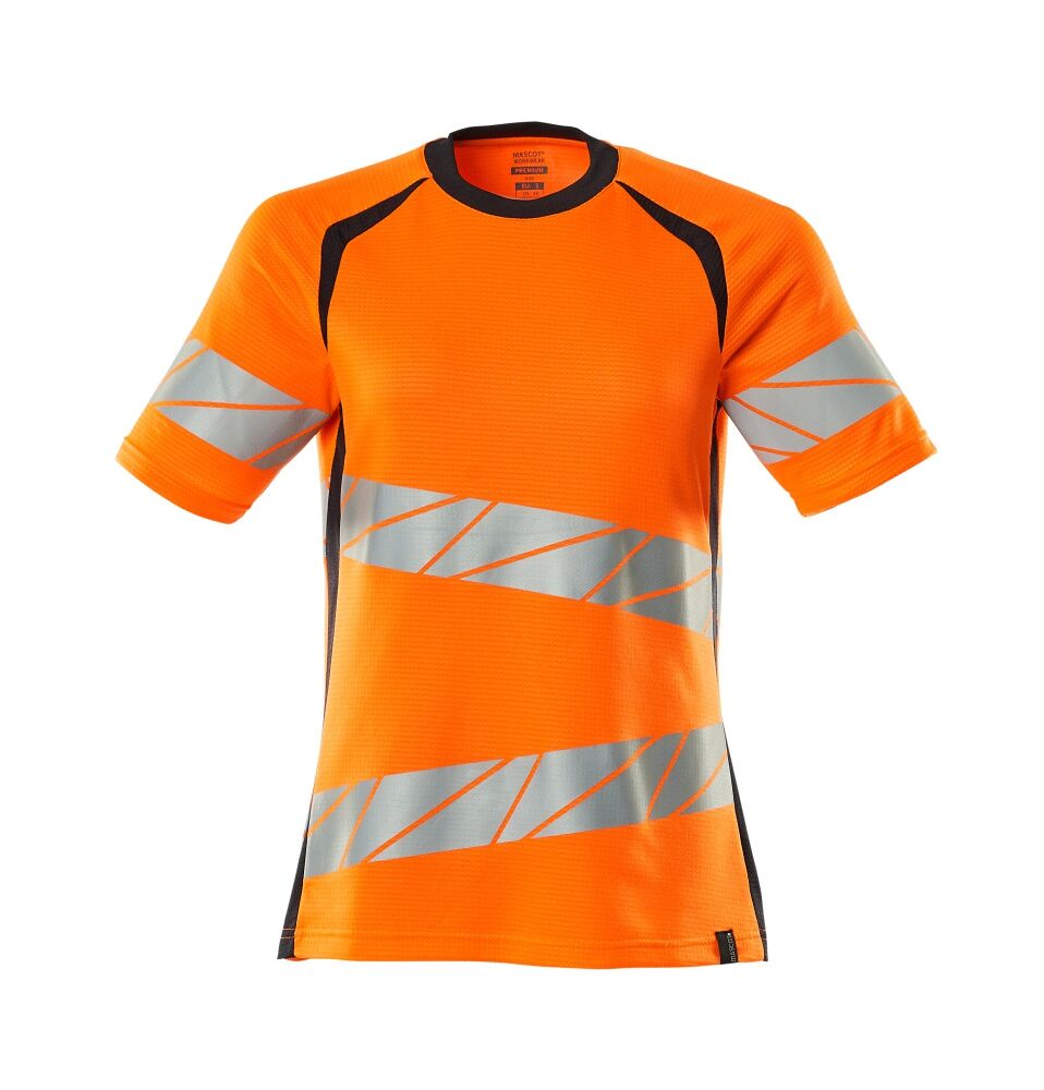 MASCOT Warnschutz-T-Shirt Accelerate Gr. XL hi-vis orange/schwarzblau 19092-771