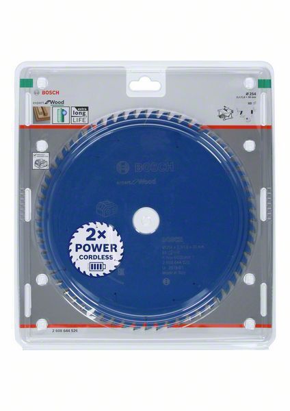 BOSCH Kreissägeblatt Expert for Wood 254x30x2,1/1,6mm 60 Z