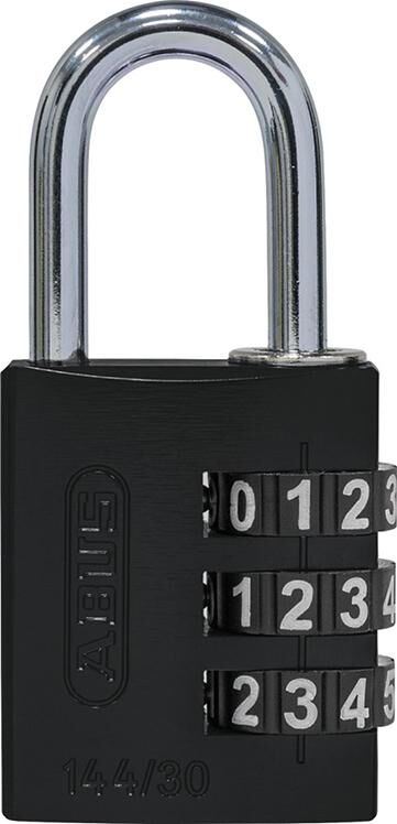 ABUS Zahlen-Hangschloss 144/30 schwarz Lock-Tag