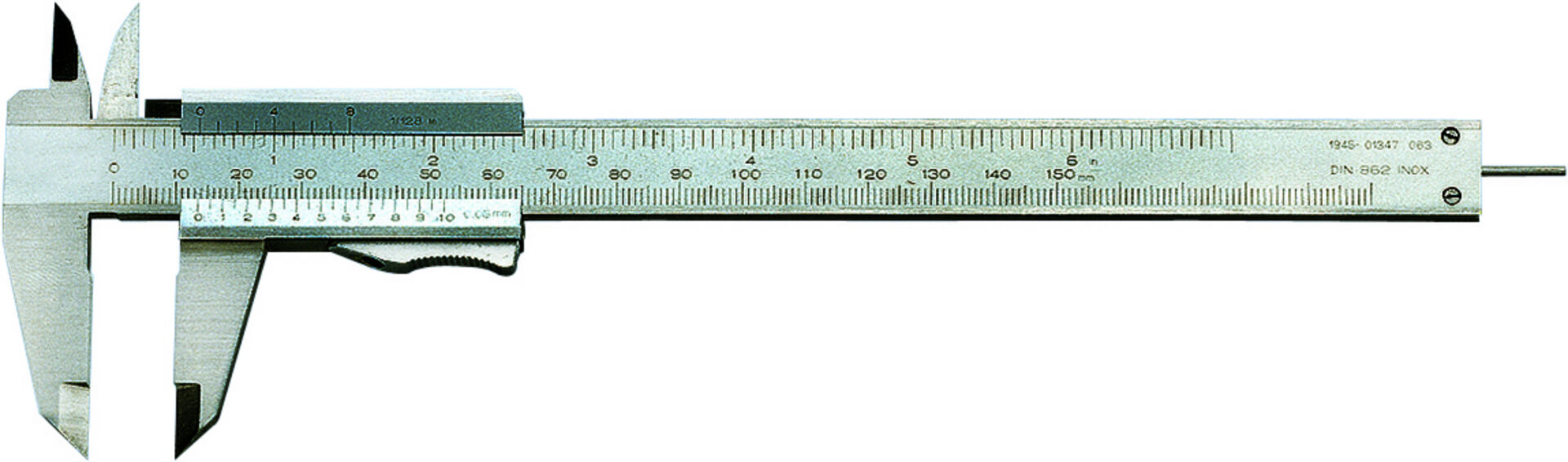 FORTIS Präzisions-Taschenmessschieber 150mm 1/50 1/1000