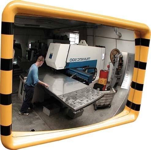 DANCOP Industriespiegel gelb/schwarz 30x50 cm