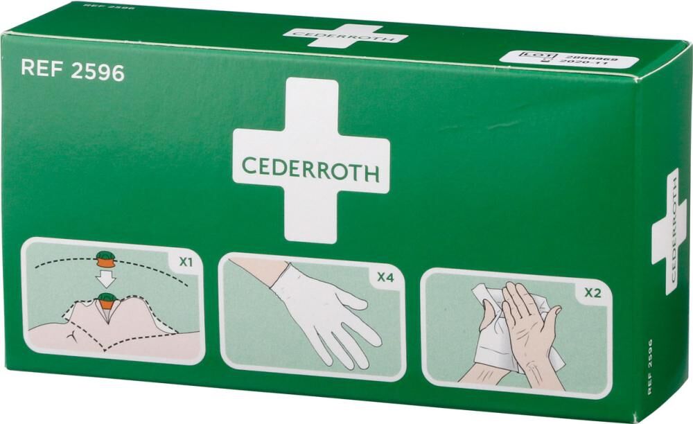 CEDERROTH Set aus Beatmungsmaske 2PA Hds 2 Reinigungstücher