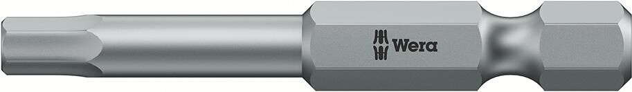 WERA Bit 1/4" SW 2x50mm zähhart DIN3126 E6,3