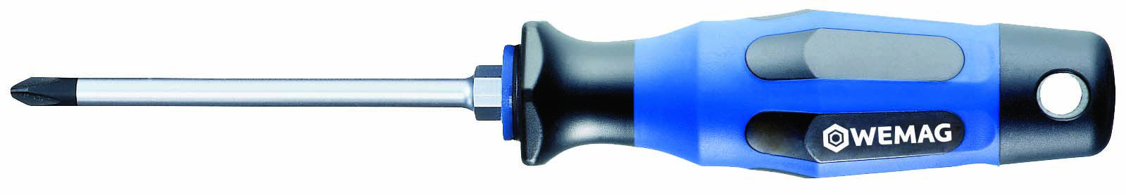 WEMAG Schraubendreher mit Sechskant Kreuzschlitz PH1x 80mm