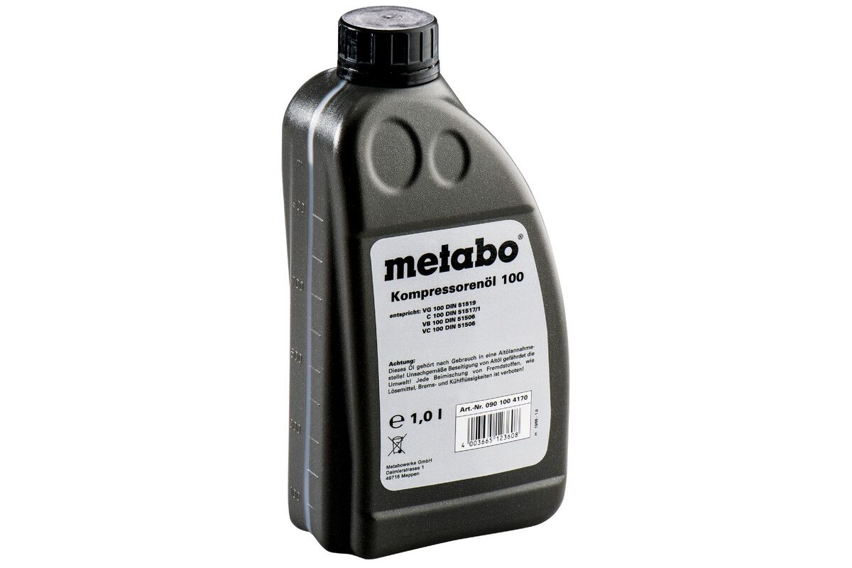 METABO Kompressoröl 1 Liter für Druckluft Kompressor