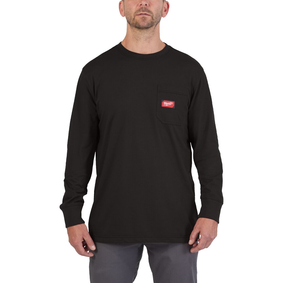 MILWAUKEE Langarmshirt UV-Schutz schwarz Gr. XL